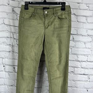 2/$35 Celebrity Pink The Rider denim jeans skinny olive green size 5/27